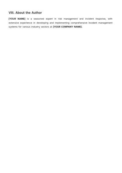 Free Incident Management White Paper Template to Edit Online