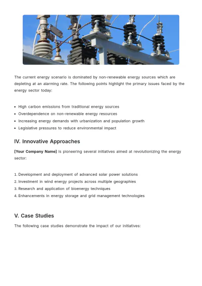 Free Energy White Paper Template to Edit Online