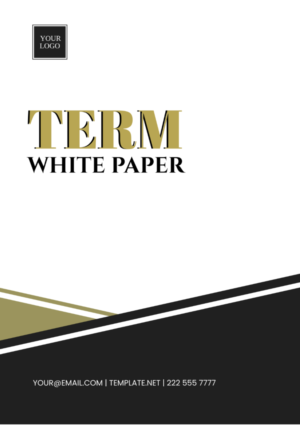 Free Term White Paper Template