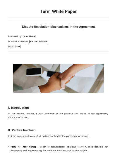 Free Term White Paper Template to Edit Online