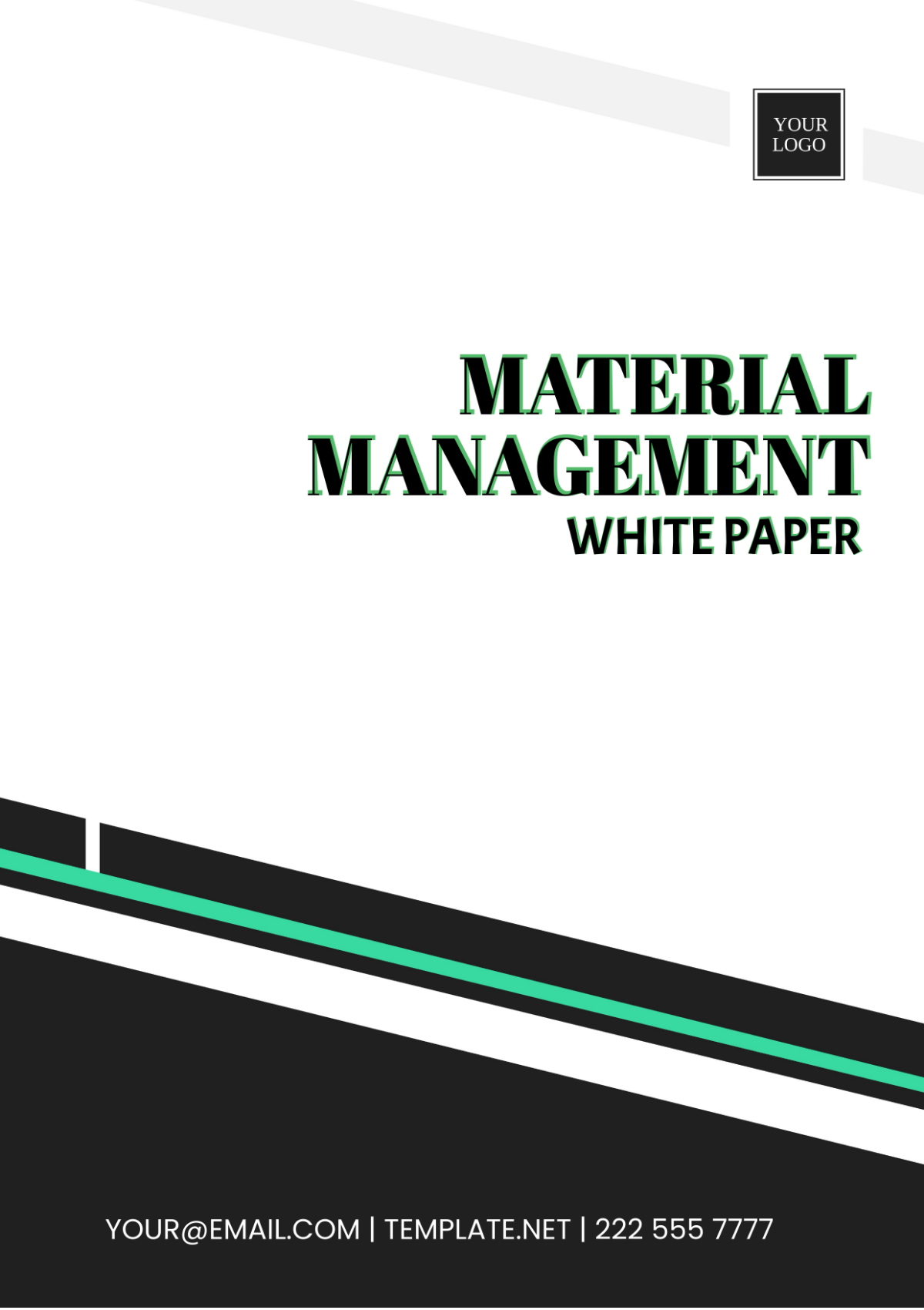 Free Material Management White Paper Template