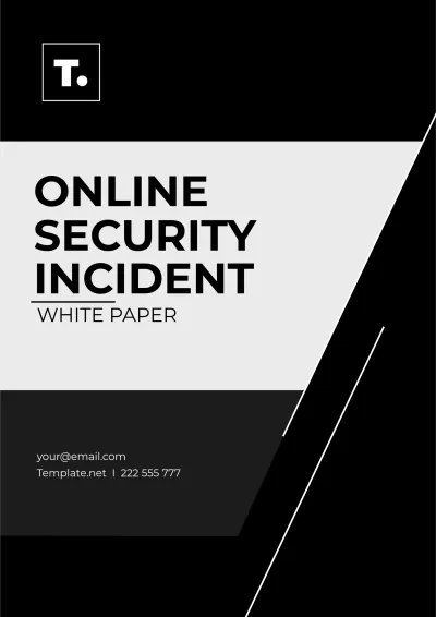 Free Online Security Incident White Paper Template to Edit Online