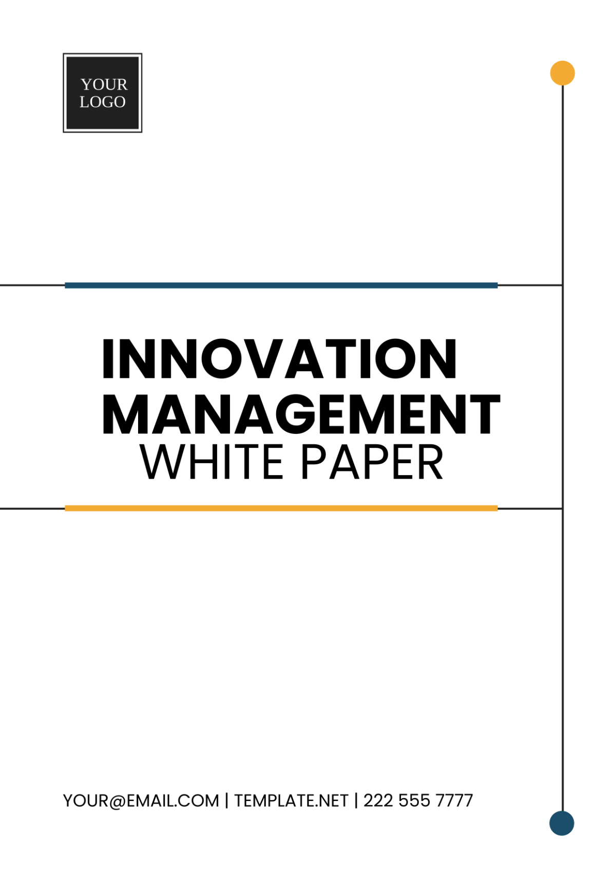 Free Innovation Management White Paper Template
