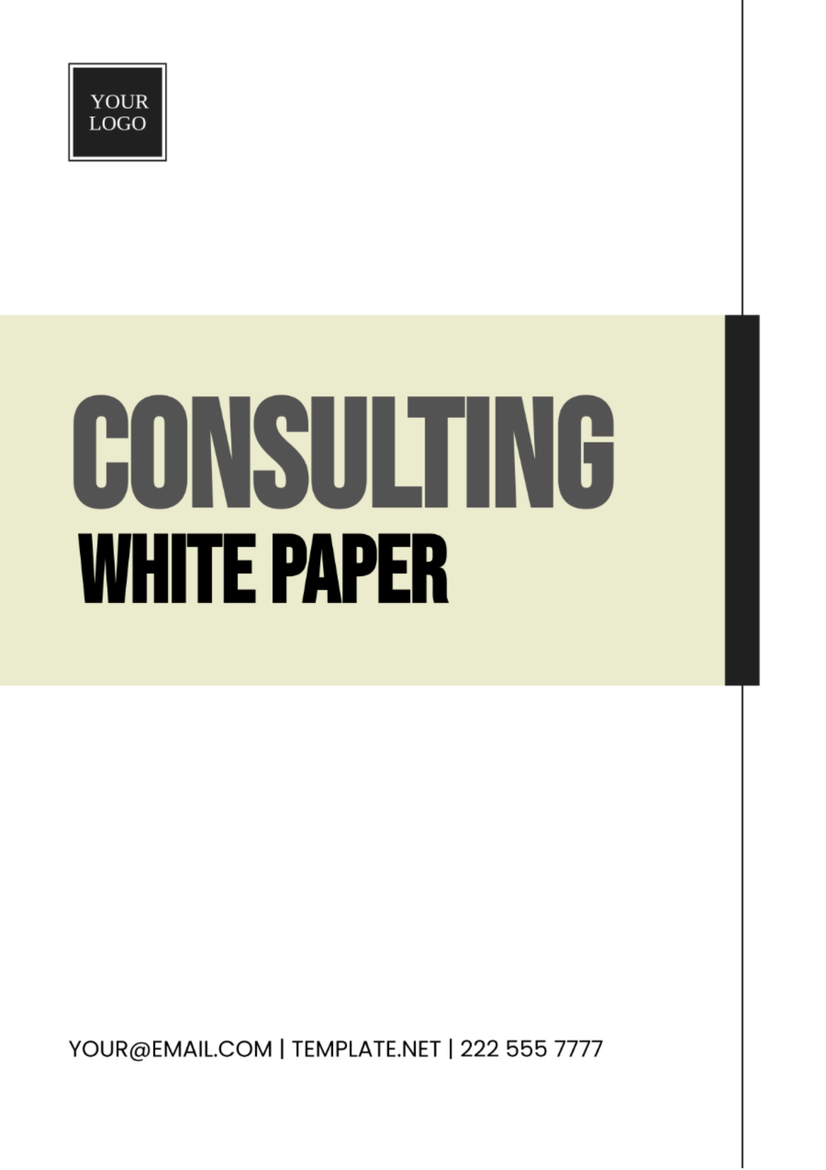 Free Consulting White Paper Template