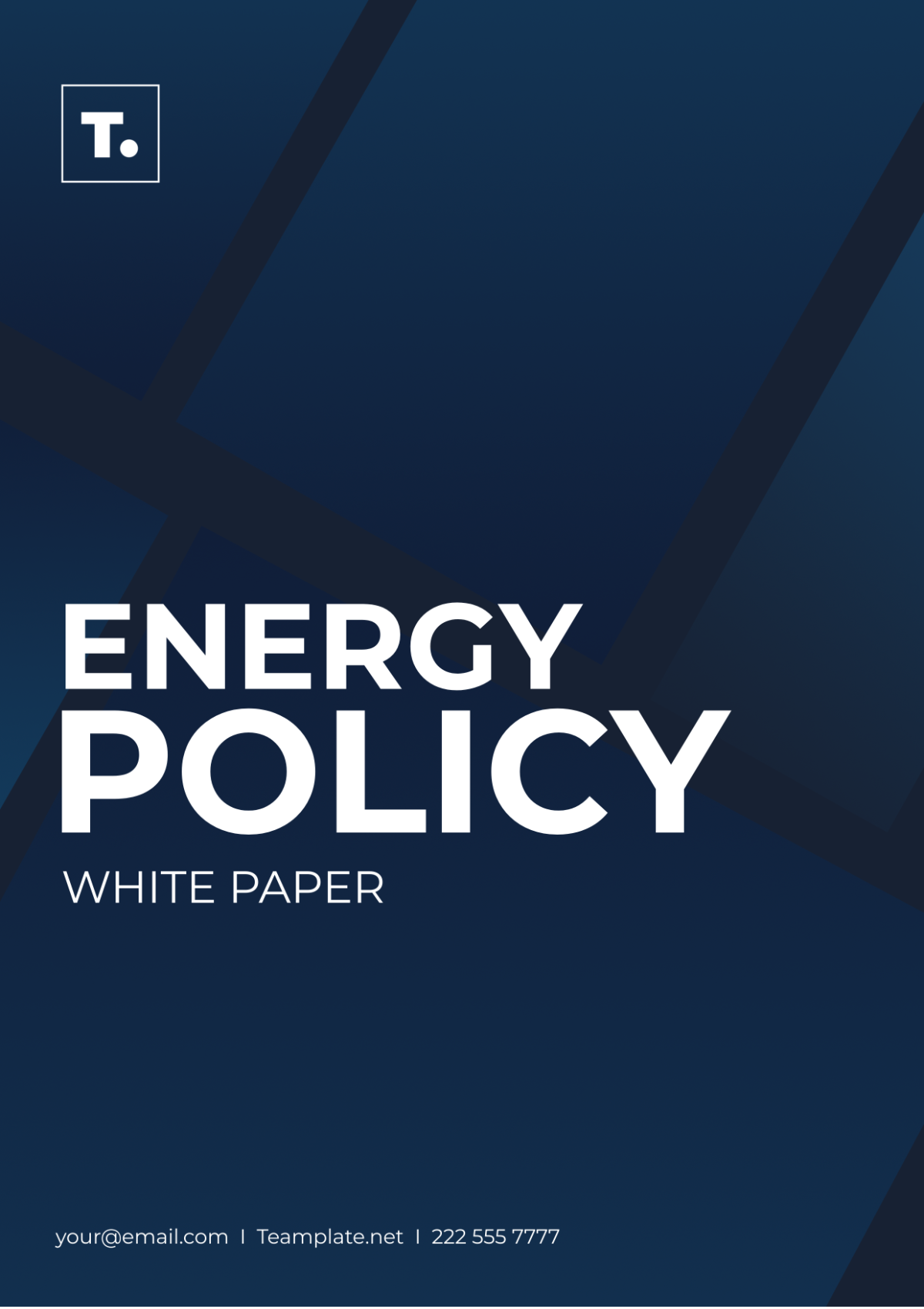 Energy Policy White Paper Template