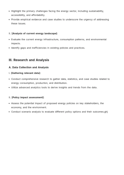 Free Energy Policy White Paper Template to Edit Online