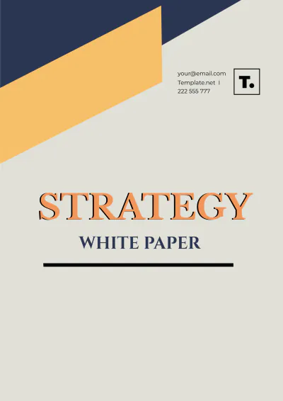 Free Strategy White Paper Template to Edit Online