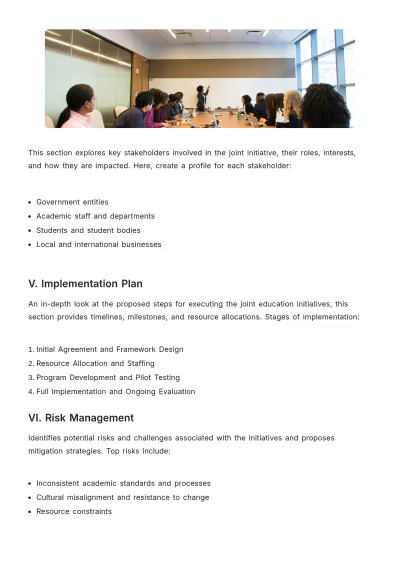 Free White Paper for Joint Education Template to Edit Online