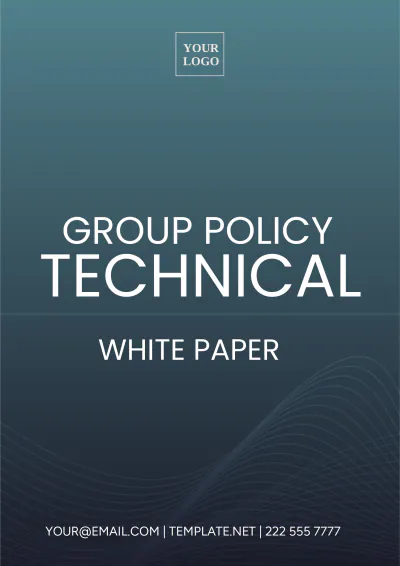Free Group Policy Technical White Paper Template to Edit Online