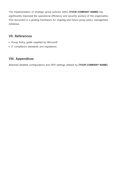 Free Group Policy Technical White Paper Template to Edit Online
