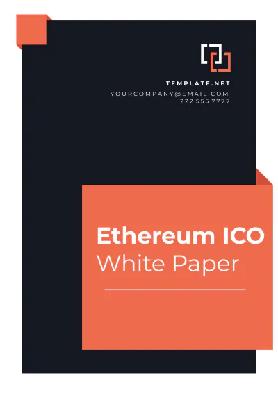 Free Ethereum ICO White Paper Template to Edit Online