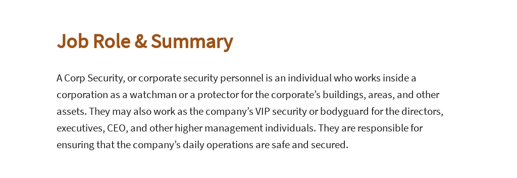 Free Corporate Security Job Ad and Description Template 2.jpe
