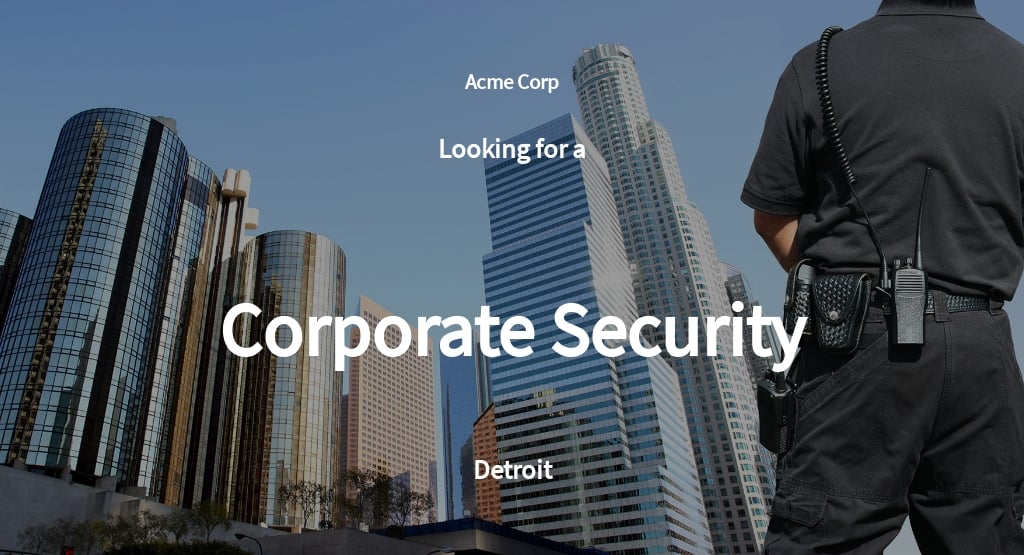 Free Corporate Security Job Ad and Description Template.jpe