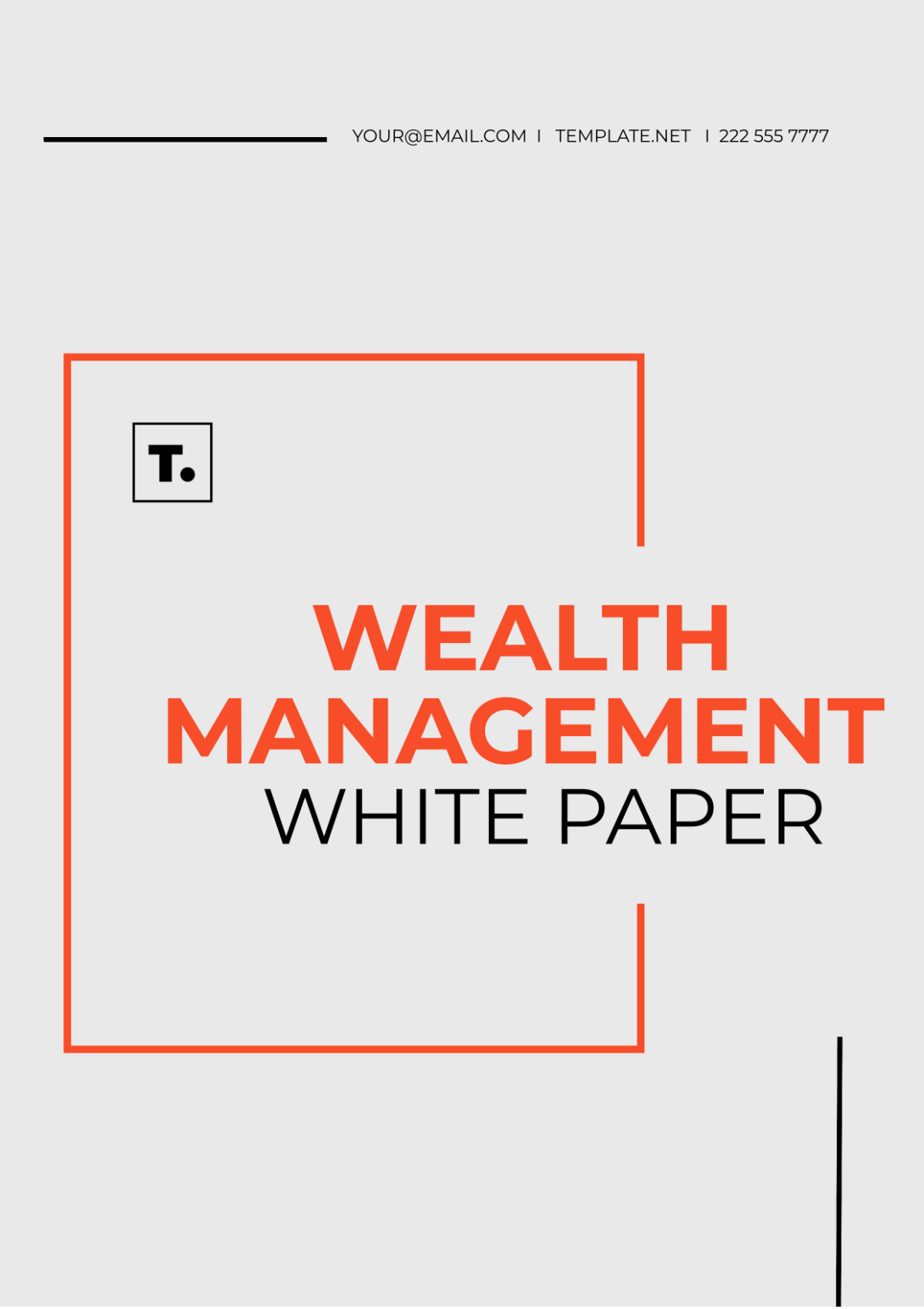Free Wealth Management White Paper Template