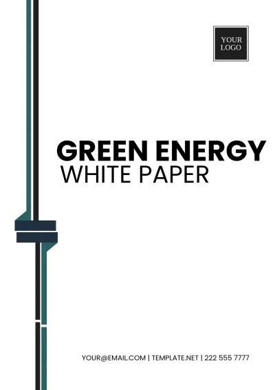 Free Green Energy White Paper Template to Edit Online