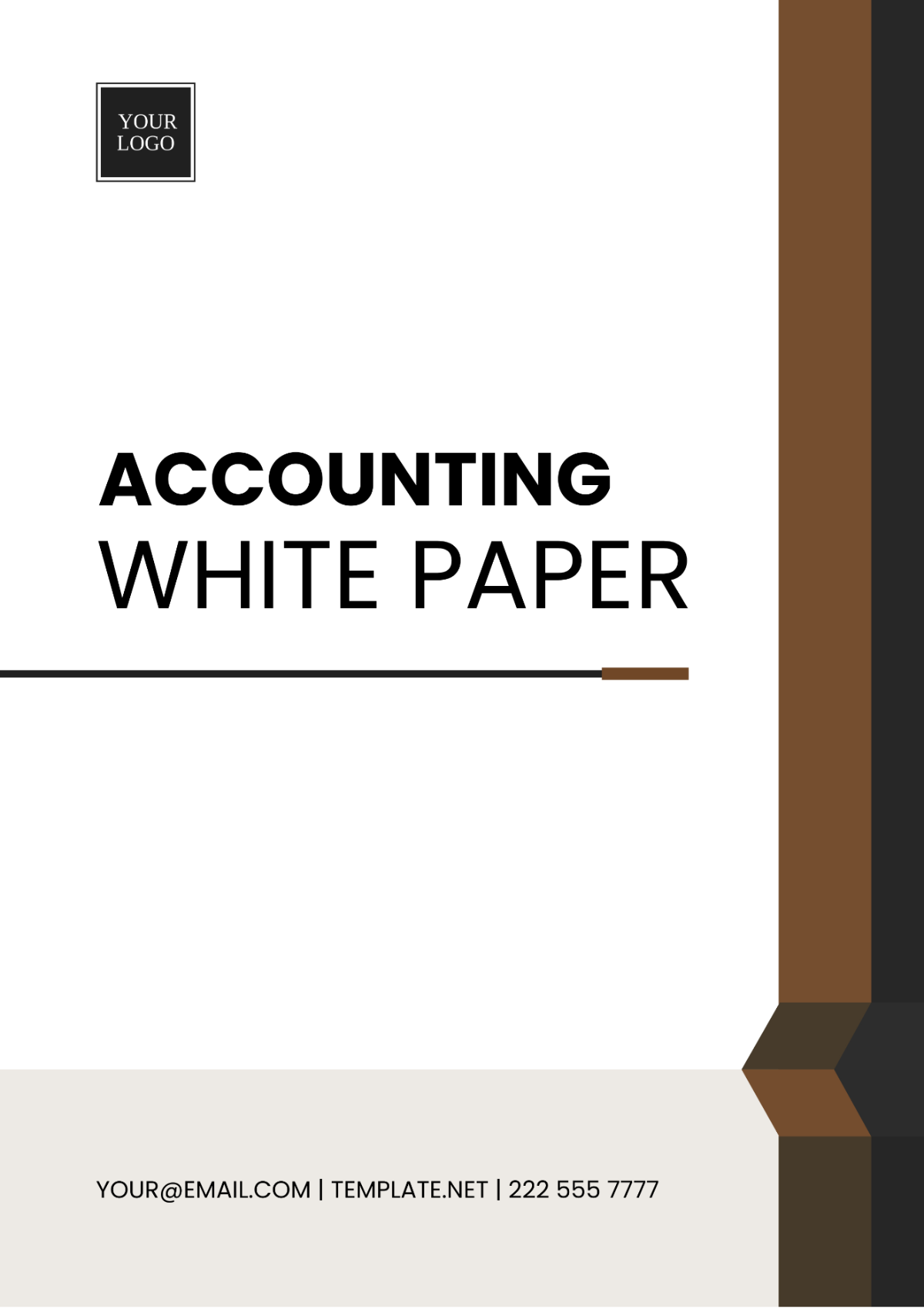 Accounting White Paper Template