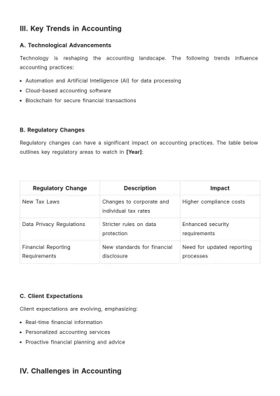 Free Accounting White Paper Template to Edit Online