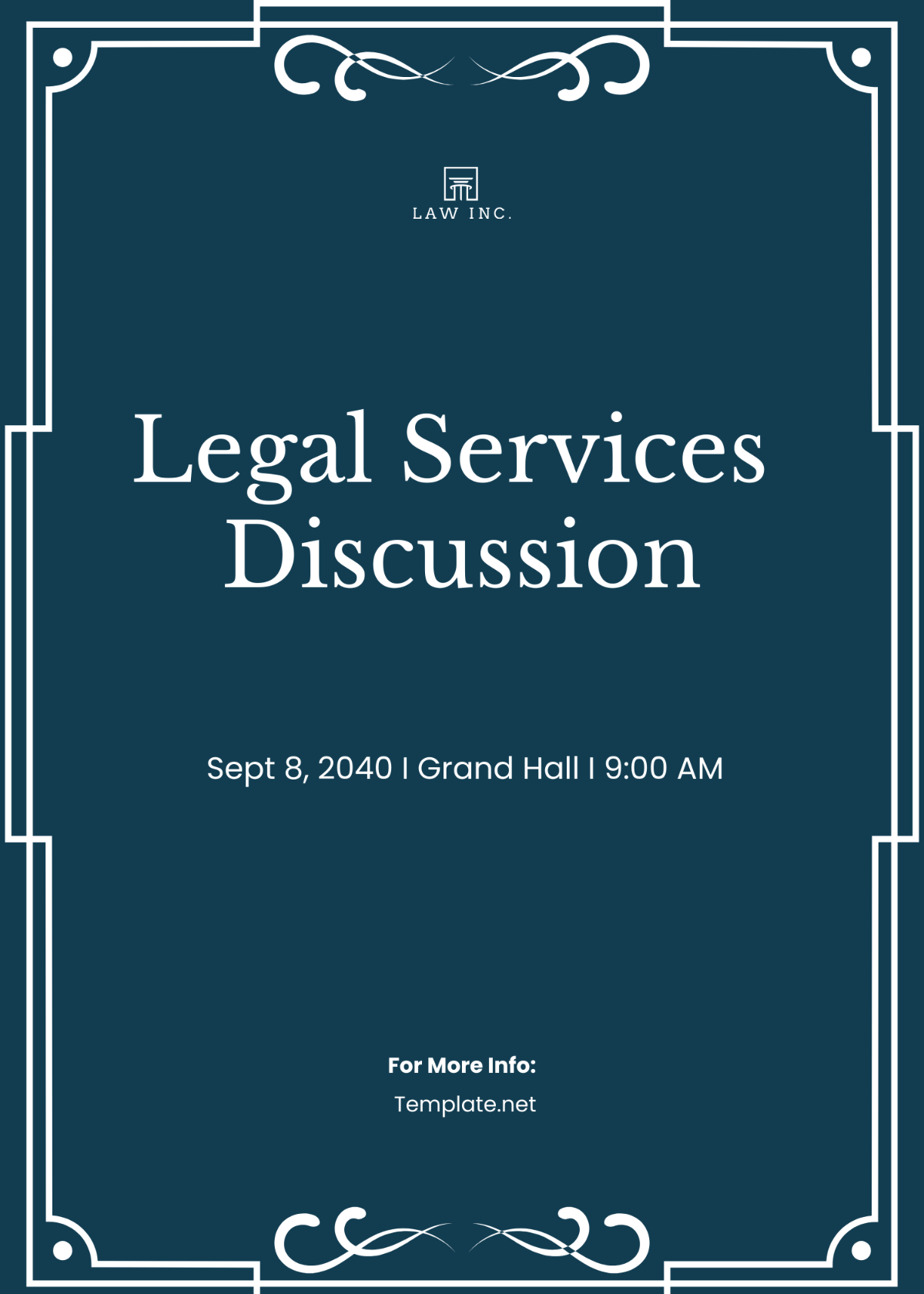 Free Law Firm Service Invitation Template