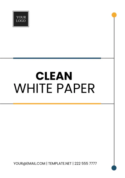 Free Clean White Paper Template to Edit Online