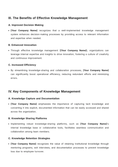 Free Knowledge Management White Paper Template to Edit Online