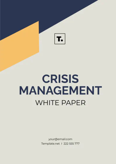 Free Crisis Management White Paper Template to Edit Online