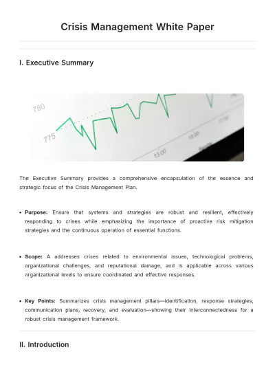 Free Crisis Management White Paper Template to Edit Online