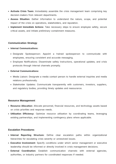 Free Crisis Management White Paper Template to Edit Online