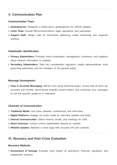 Free Crisis Management White Paper Template to Edit Online