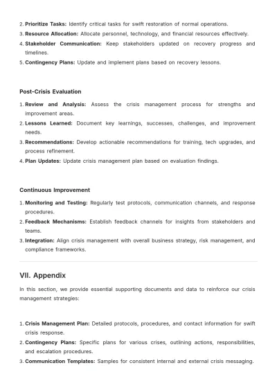 Free Crisis Management White Paper Template to Edit Online