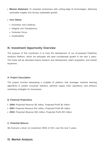 Free Call For Investors White Paper Template to Edit Online