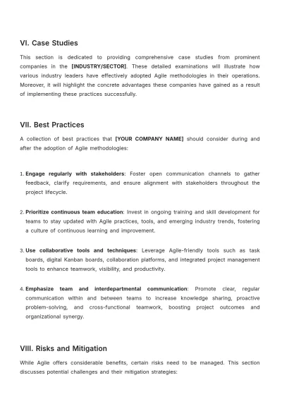 Free Agile Management White Paper Template to Edit Online