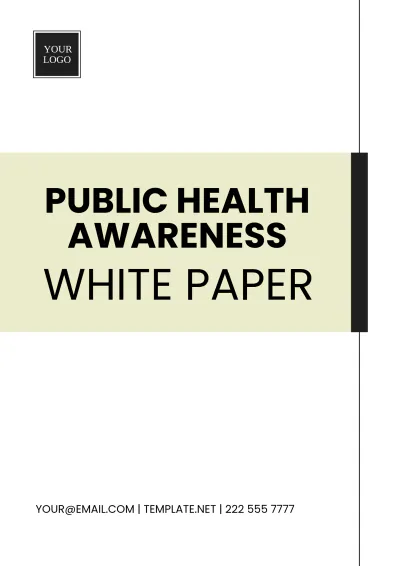 Free Public Health Awareness White Paper Template to Edit Online