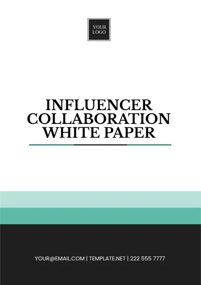 Free Influencer Collaboration White Paper Template to Edit Online