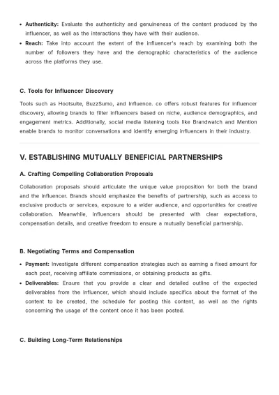 Free Influencer Collaboration White Paper Template to Edit Online