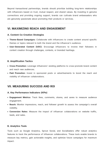Free Influencer Collaboration White Paper Template to Edit Online