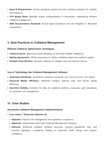 Free Collateral Management White Paper Template to Edit Online