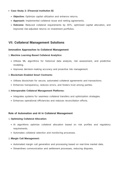 Free Collateral Management White Paper Template to Edit Online
