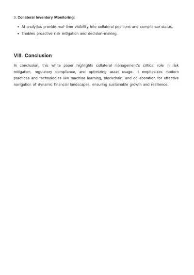 Free Collateral Management White Paper Template to Edit Online