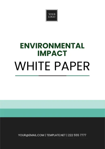 Free Environmental Impact White Paper Template to Edit Online