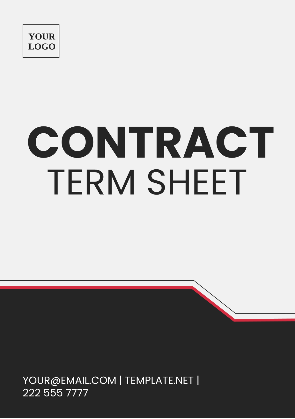 Contract Term Sheet Template