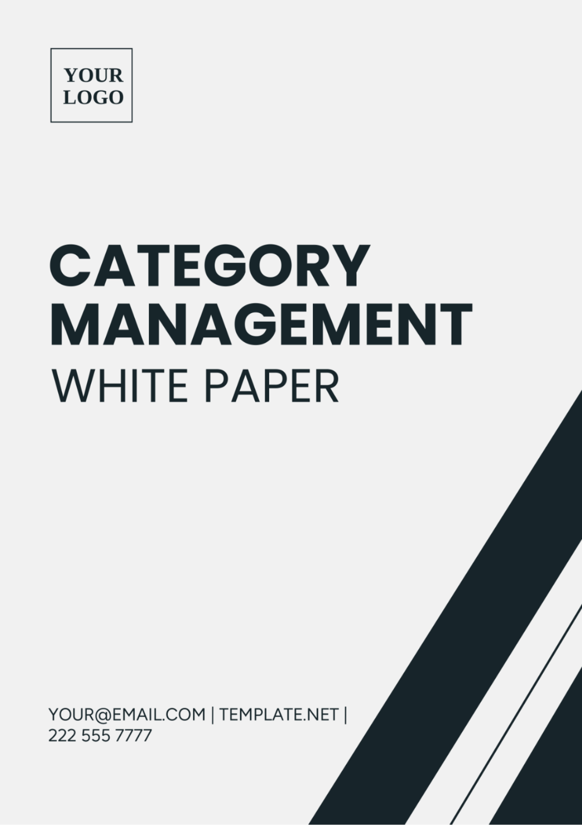 Category Management White Paper Template