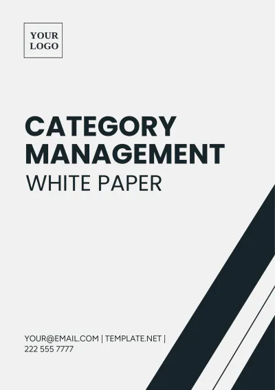 Free Category Management White Paper Template to Edit Online