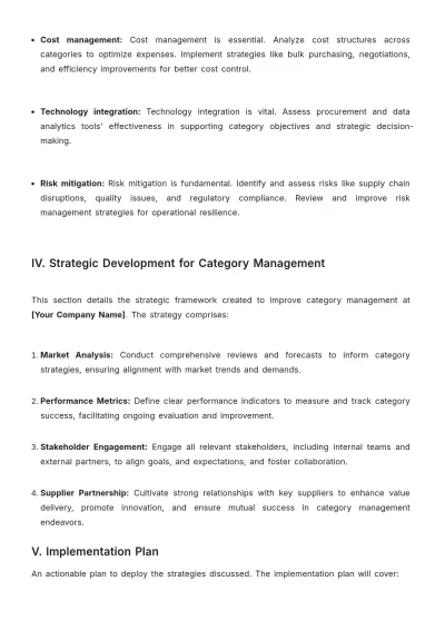 Free Category Management White Paper Template to Edit Online