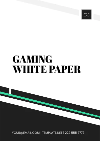 Free Gaming White Paper Template to Edit Online