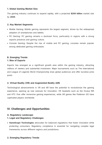 Free Gaming White Paper Template to Edit Online