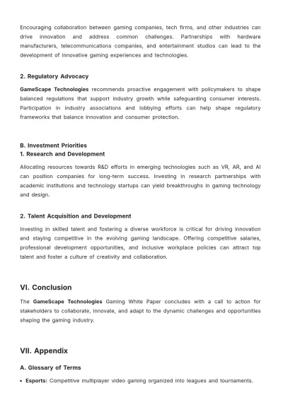Free Gaming White Paper Template to Edit Online