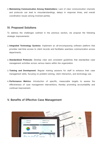 Free Case Management White Paper Template to Edit Online