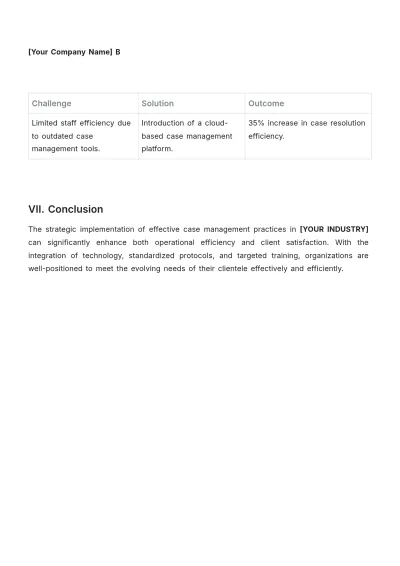 Free Case Management White Paper Template to Edit Online