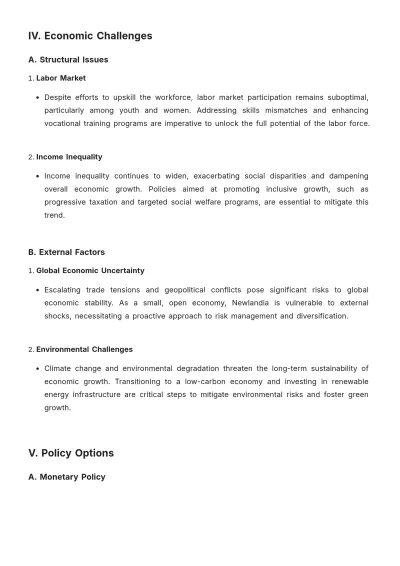 Free Economic Policy White Paper Template to Edit Online