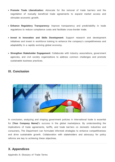 Free Trade Government Policy White Paper Template to Edit Online